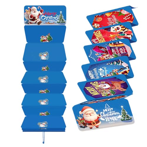 クリスマス マネーホルダー - パーティー用品,サンタお金ホルダー 10個仕切り,妻 夫 息子 娘 家族 友達