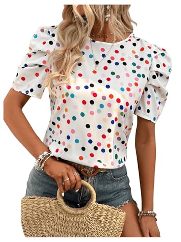 トップス Hiand Fluffy Dot Ribbon Tops Fluffy Dot Ribbon Tops - HIAND