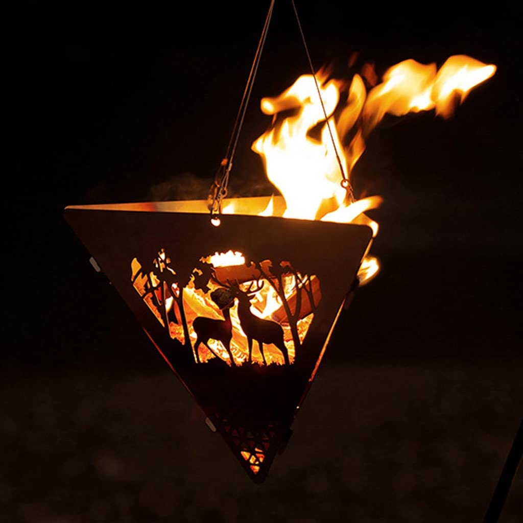 Zdejmowany ognisko ognisko Camping piece na drewno rama stojaka stojak na ogień ze stali nierdzewnej ognisko zewnętrzny piec na drewno na grilla ognisko