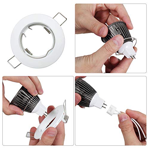 KingYH 6 Pezzi Tondo Portafaretto da Incasso GU10