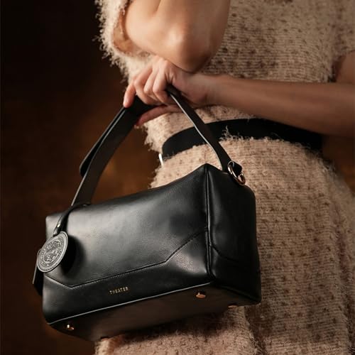 Image of Theater Bonbon Crossbody Duffle Bag for Women Structured Shoulder Handbag with Adjustable and Detachable Strap