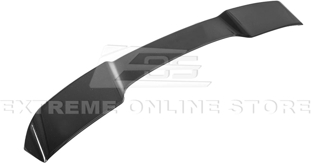 Replacement for 2005-2013 Chevrolet Corvette C6 All Models | ZR1 Extended Style Rear Trunk Lid Wing Spoiler (ABS Plastic - Glossy Black)