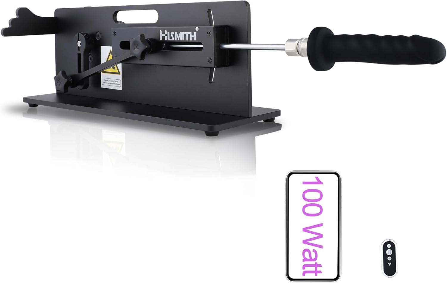 Hismith sex machine, macchina del sesso con sistema KlicLok, sex macchina automatica donna per donne e uomini, sex macchina donna sex toy con controllo tramite APP/telecomando/cavo 3 in 1(100W)