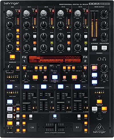 Behringer PRO MIXER NOX101 Premium 2 Channel DJ Mixer with Full VCA-Control and Ultraglide Crossfader,Black