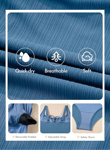 Image of Aleumdr Womens Textured One Piece Swimsuit Tummy Control Bathing Suit Tie Knot Cutout Swimwear