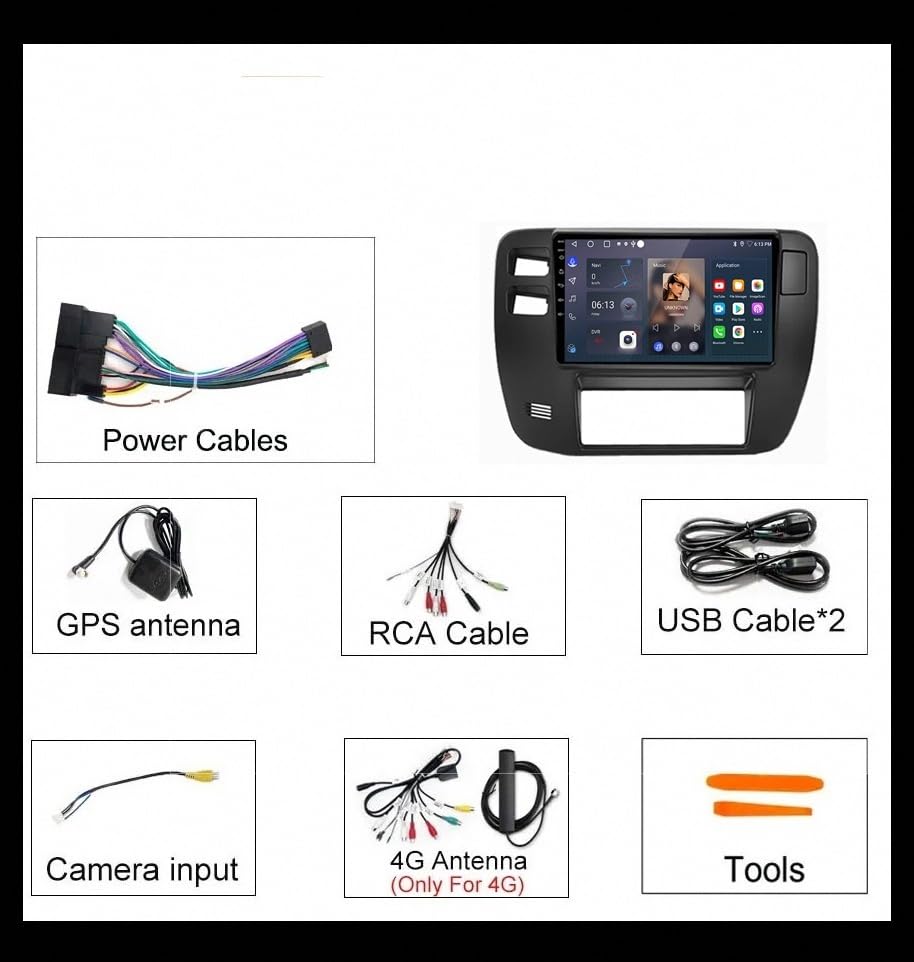 Radio Coche 2 DIN con Android Auto, Bluetooth y Mirror Link para Mitsubishi L200 2015-2019 6