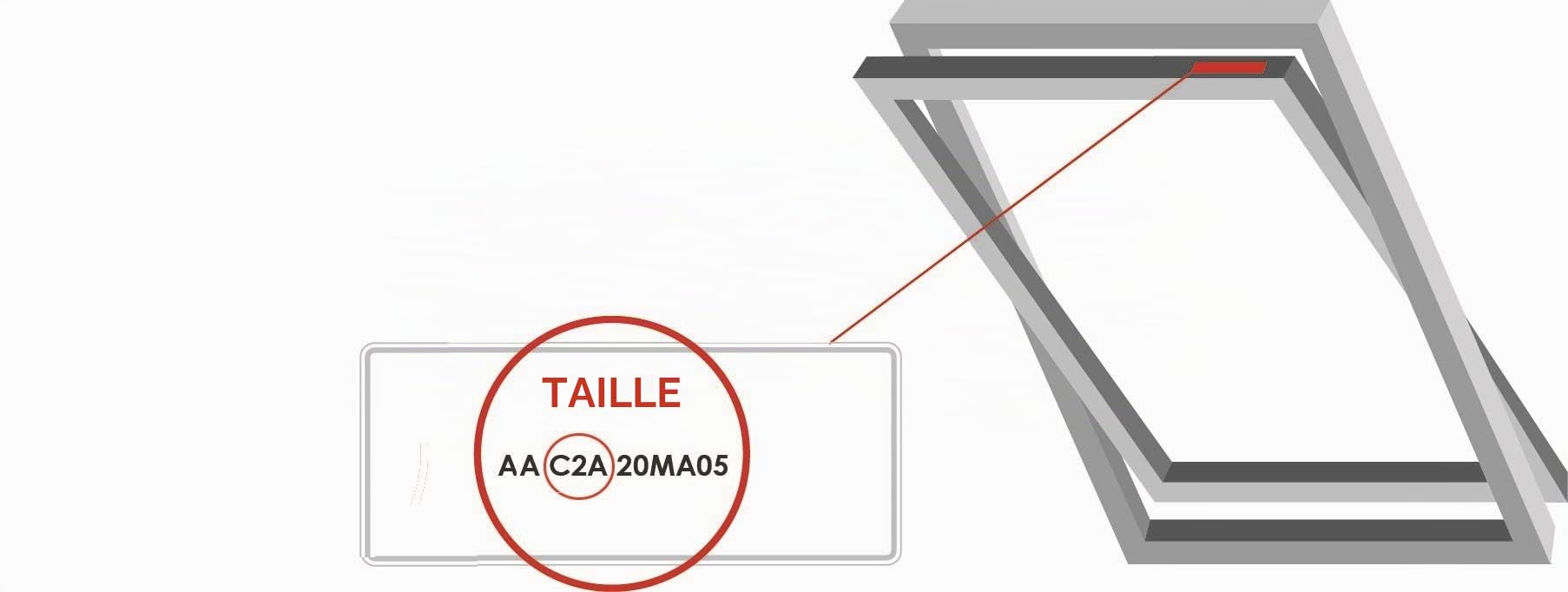 Bloc Skylight Blind C2A pour fenêtres de Toit Dakstra, Noir