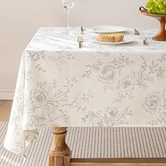 Gray Floral on Cream