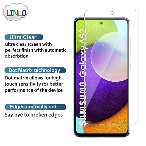 Image of Tempered Glass Screen Protector Compatible for Sam sung A54 5G / A53 / S20 FE / A52 / A52s / A51 / M31s with Full Screen Coverage; Except Edges and Easy Installation Kit(Transparent), Pack of 1