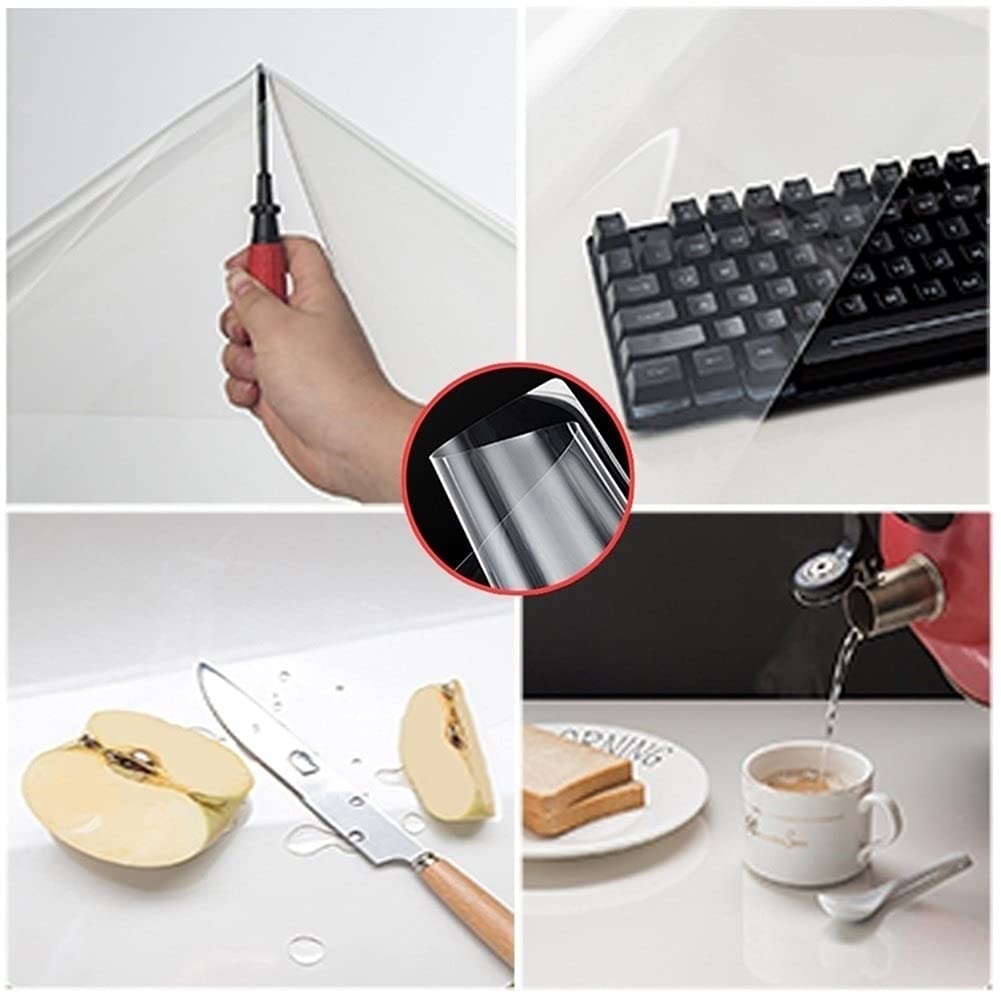 Transparente Kunststoff-Stuhlmatte verhindert Rutschen, Teppich, 1,5/2,0 mm dick, transparente PVC-Tischplatte, Schutzhülle für Familie, Büro, Holzboden (2 mm, 80 x 140 cm)