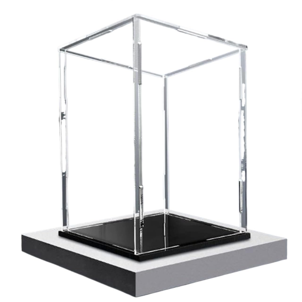 TVANTRUXIS Clear Acrylic Organizer Box, Clear Acrylic Display Case For Collectibles, Action Figures, Base, Multiple Sizes(35x35x35CM)