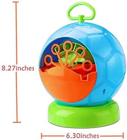 Fansteck Bubble Machine - Bubble Machine for Toddler and Kids Outdoors - Automatic Bubble Maker 800+ Bubbles per Minute - Easy to Use for Christmas, Parties, Wedding - Battery Bubble Blower Machine
