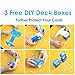 DeElf 1000 Bulk Clear Card Sleeves for Playing Card Standard Size Trading Game Fit MTG Baseball and Sport Cards Acid Free Enhance Penny Protector