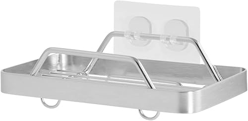 KINCMAX Jabonera adhesiva de alta calidad para pared de ducha, jabonera de barra sin taladros para almacenamiento de baño, organizador de jabón de