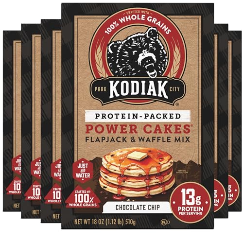Kodiak Cakes Power Cakes, Pancake & Waffle Mix, Chocolate Chip, H...