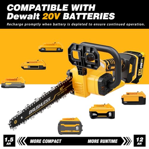 10 Inch Cordless Pole Saw for Dewalt
