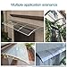 ZYZSY Window Awning Door Canopy, Front Doors/Windows Overhang Awning, Awnings for Doors with Aluminum Bracket, for Rain Snow Sunlight Protection Hollow Sheet(80x300cm/31.5x118in)