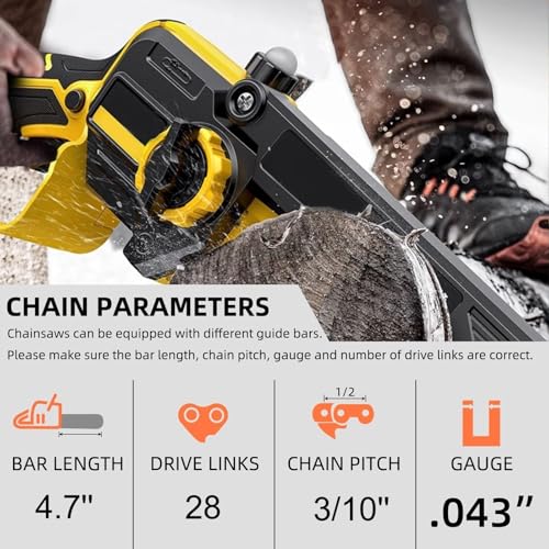 Chaine de tronçonneuse pour guide 12cm résolvant les blocages - 3