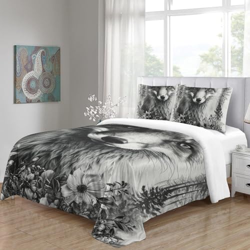 Housse de couette renard anti-transpiration microfibre douce - 5
