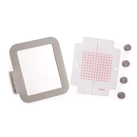 Metal/Magnetic Hoop for Brother/Babylock Embroidery Machine 4"x4" (SA432) Innov-ís 500D 900D 950D PE Pe270 990D LB6770 LB6800PRW PE-300S PE-400D PE500 PE540D SE270D SE350 SE400 SE425 SE 600 625