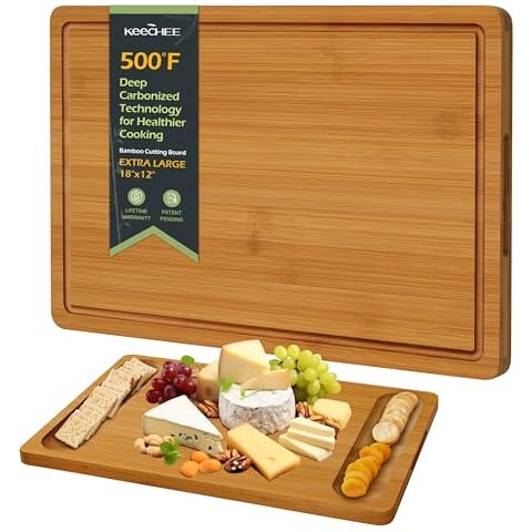 Keechee Extra Large Bamboo Cutting Board Cover