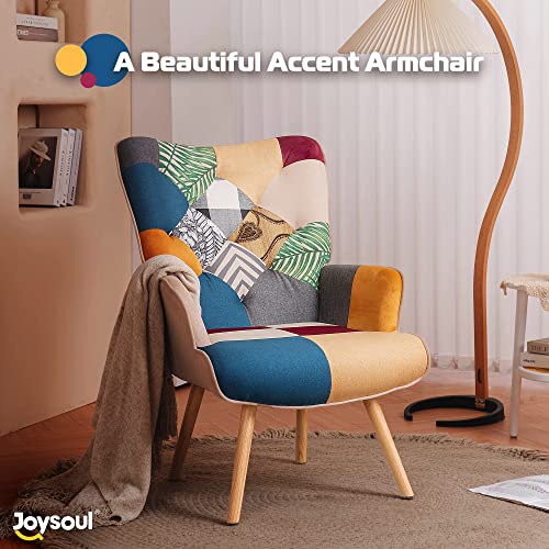 Joysoul-Living-Room-Accent-Chair-Modern-High-Back-Arm-Chair-Colorful-Plaid-Bohemian-Style-Chairs-for-Bedroom-Waiting-Room Joysoul Living Room Accent Chair Modern High Back Arm Chair Colorful Plaid Bohemian Style Chairs for Bedroom Waiting Room