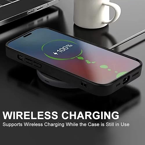 Miniatura 5 de X spirit Funda de teléfono con diseño de calavera para iPhone 13, diseño gótico emo, que brilla en la oscuridad (iPh 13-Skeleton Playing Guitar)