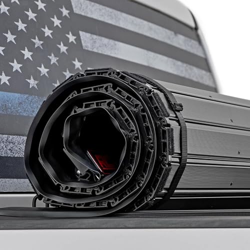 Rough Country Hard Roll-Up Tonneau Cover for Ram 1500 (2009-2018) & 2500 (2010-2026) - Aluminum Truck Bed Cover, Fits 5'7 Bed - image 3