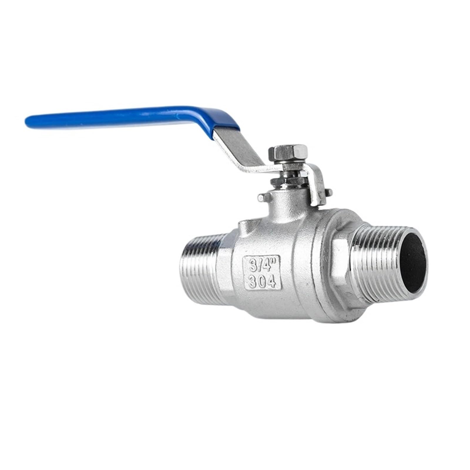 304 Stainless Steel Double External Ball Valve, Water Pipe, External Thread, Water Valve Switch(304DN25)