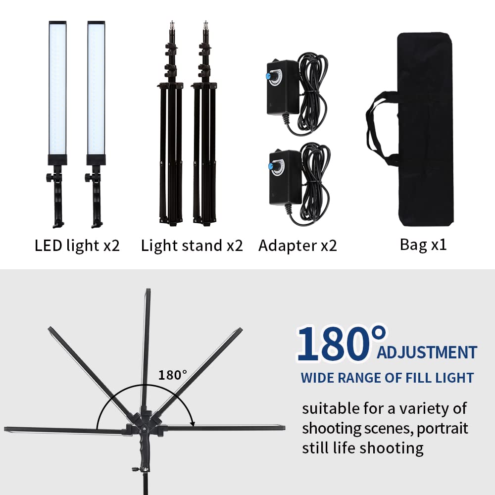 GSKAIWEN Lampa LED, zestaw oświetleniowy LED, studio fotograficzne