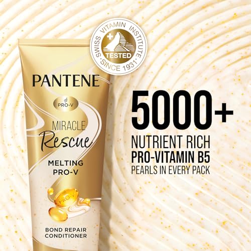 Image of Pantene Bond Repair Conditioner for all 180 millilitre, with 5000 Melting Pro-Vitamin B5 Pearls, Reverses up to 3 years of hair damage, Helps rebuild broken hair bonds at molecular level