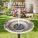 VIVOSUN 2-in-1 Outdoor Garden Bird Bath with Flower Planter Base, Weather-Resistant Garden Décor, 28” High Copper