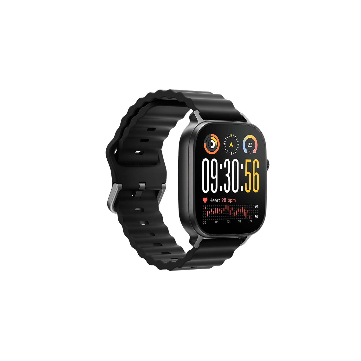 realme Watch 5, Display AMOLED da 1,97", Fluidità incredibile a 60Hz, 108 modalità sportive e monitoraggio della salute, NFC, Titanium Black EU