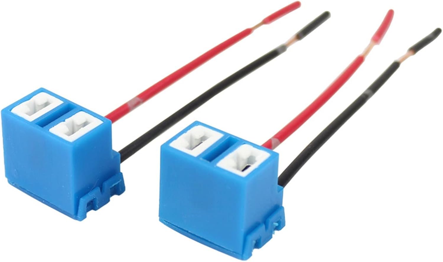 2 Pcs Car H7 Headlight Ceramic Bulb Holder Extension