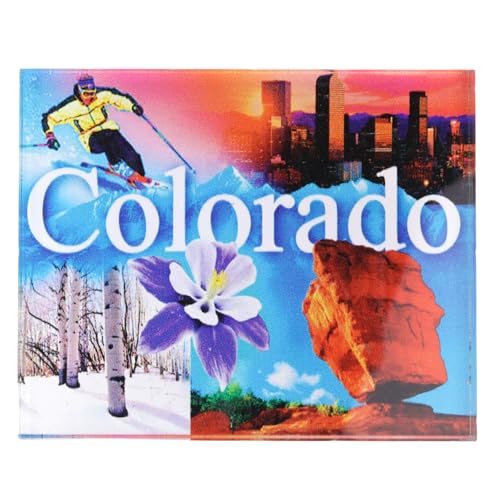 Imán acrílico decorativo forma estado Colorado