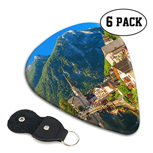 Lot de 6 médiators imprimés Village Scenic pour guitare acoustique et électrique avec boîte de rangement - Les Beatles, Paul McCartney, John Lennon, RIngo Starr, George Harrison Lot de 6 médiators imprimés Village Scenic pour guitare acoustique et électrique avec boîte de rangement – Image 3