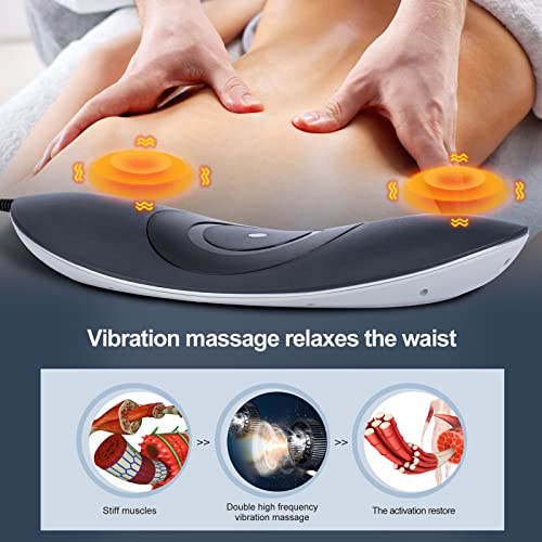 Jimugor Electric Lumbar Traction Device Massager With Heat Function & Adjustable Intensity,Electric Inflatable Back Stretcher Device,Back & Sciatica Pain Relief Relaxation, Ideal Gifts #TOP6