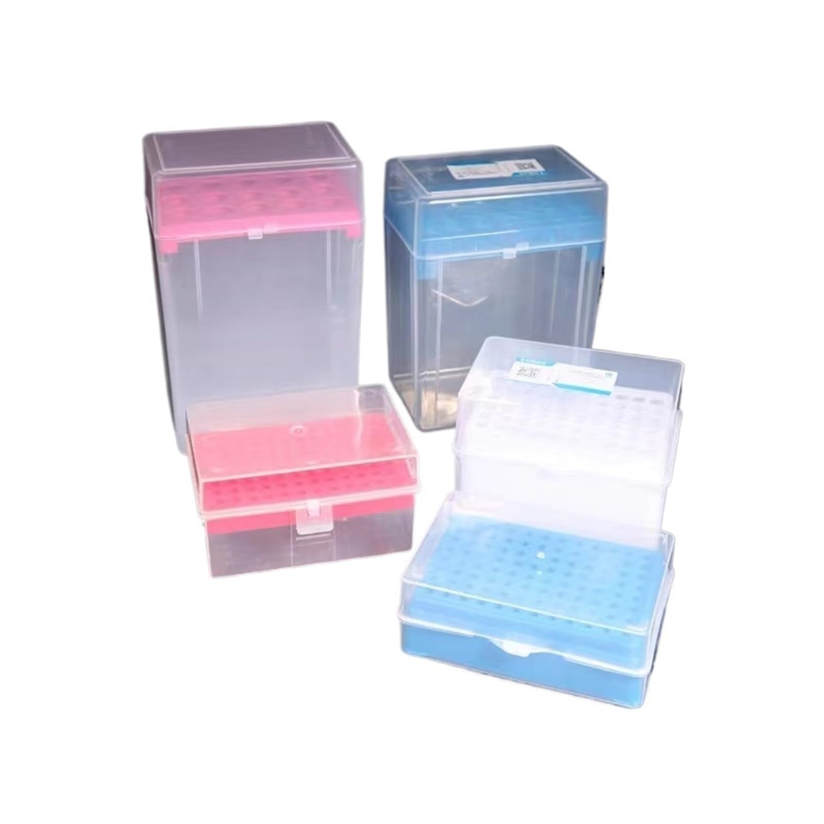 2 uds./lote 10 200 1000 µL 5 ml 10 ml Cajas de puntas de pipeta de plástico PP for laboratorio(10mL 15 Holes)