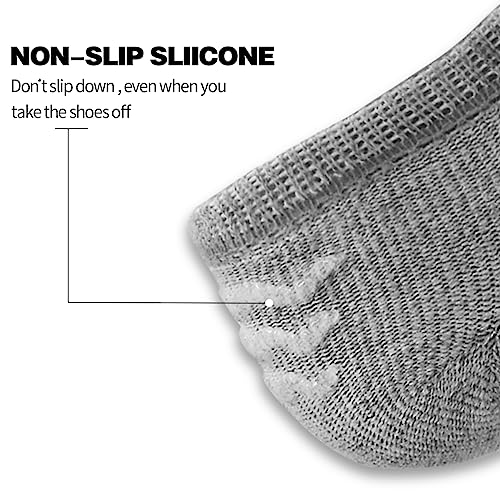 Tphon Women's No Show Socks, 12 Pairs Low Cut Ankle Socks with Anti-Skid Grips for Loafers3