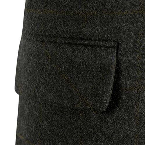 Men's Herringbone Tweed Suit Vest Casual Button down Lapel Waistcoat Vest Outfits3
