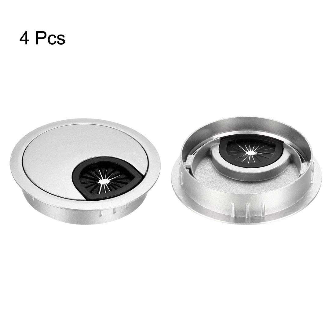 Uxcell Desk Cable Grommet - 2.4" Hole Cover, Zinc Alloy, Bronze Tone, Wire Organizer