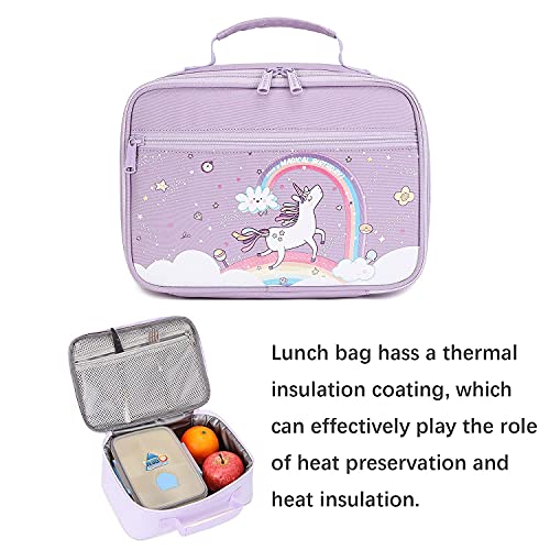 Abshoo Cute Kids Backpack For Girls Kindergarten Elementary Unicorn School Backpacks Set With Lunch Box thumb #5