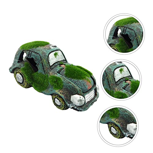 Fish-Tank-Landscaping-car-Truck-Fish-Tank-Decorations-Aquarium-Resin-Car-Ornament-Fish-Hideout-Decorations-car-Decor-Moss-Decor-car-Trim-Aquarium-Landscape-Halloween-Hideout-House