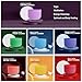FMTY Singing Bowl 7pcs 6-12Inch A-G Note colored Crystal Singing Bowl with Soft Carrying Bag Mindfulness, Yoga, Spiritual and Body Healing and Energy Cleansing