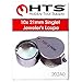 HTS 202A0 10x 21mm Stainless Steel Jeweler's Singlet Loupe