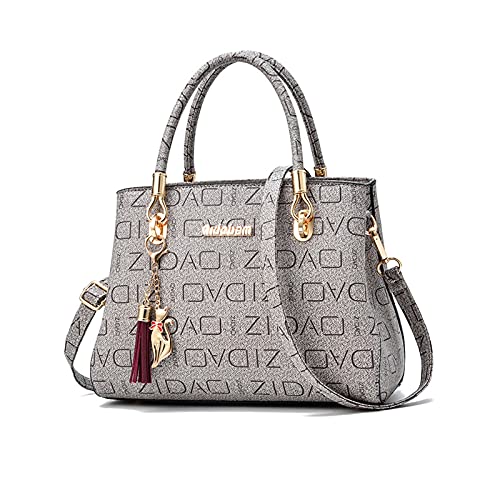 NICOLE & DORIS Borsa Donna Borsetta Moda Borsa a Tracolla con Ciondolo Frangia Media Borsa a Mano...