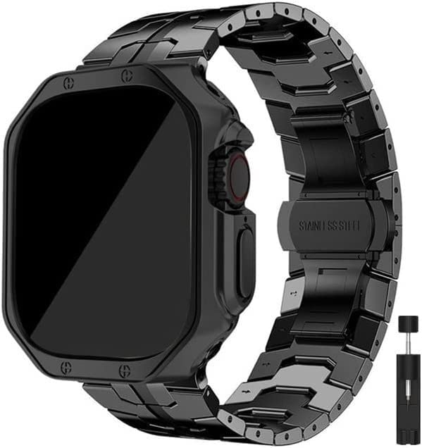 Boîtier et bracelet en acier pour Apple Watch Ultra style luxe | EPANO