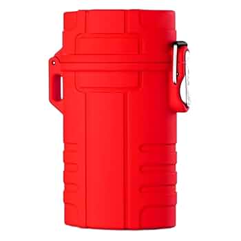 Amazon.co.jp: ライター付き防水シガレットケース、ホルダー