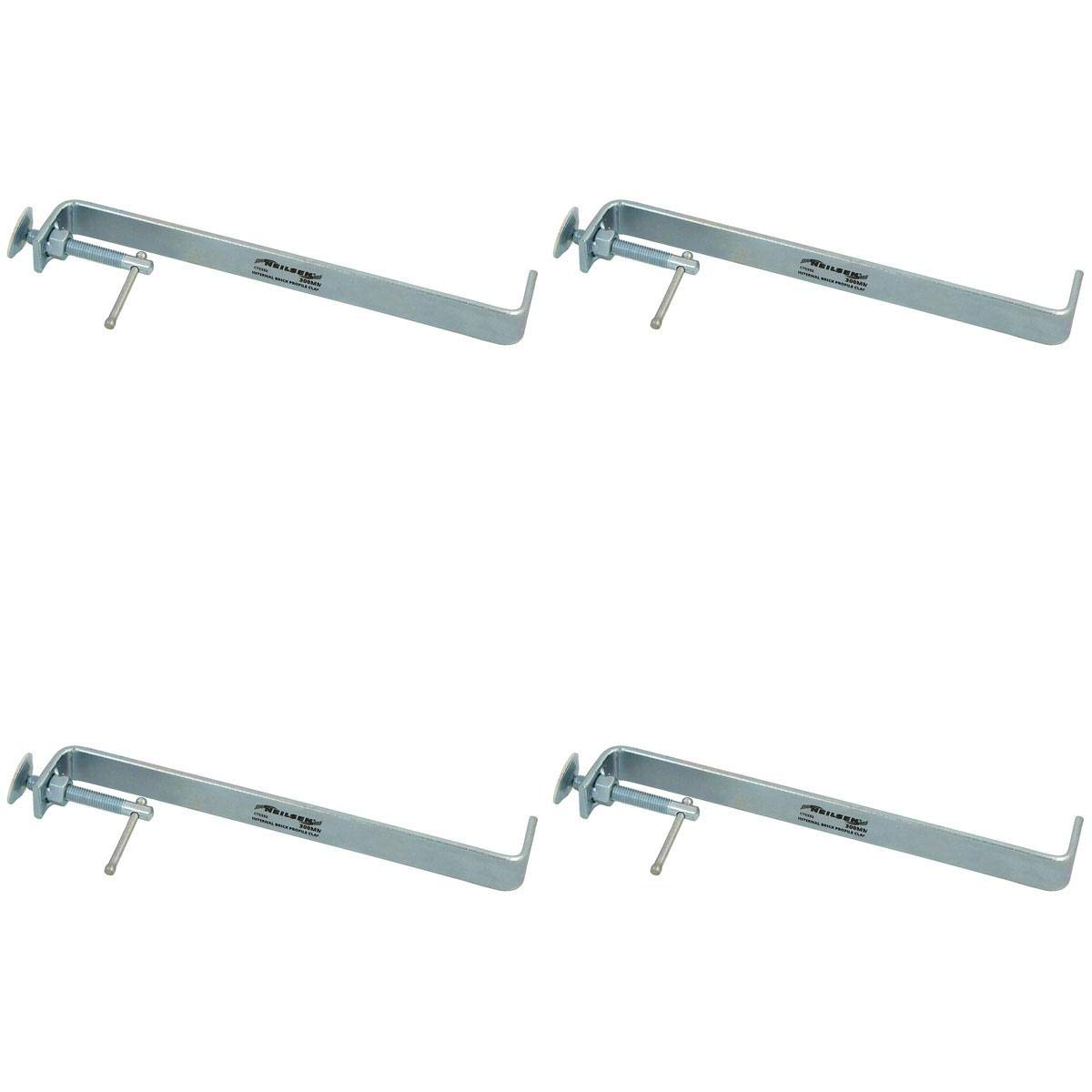 Neilsen Profile Brick Laying Clamps 12" / 300MM Internal X 4 PCS Brick CLAMP Tongs Bricklaying