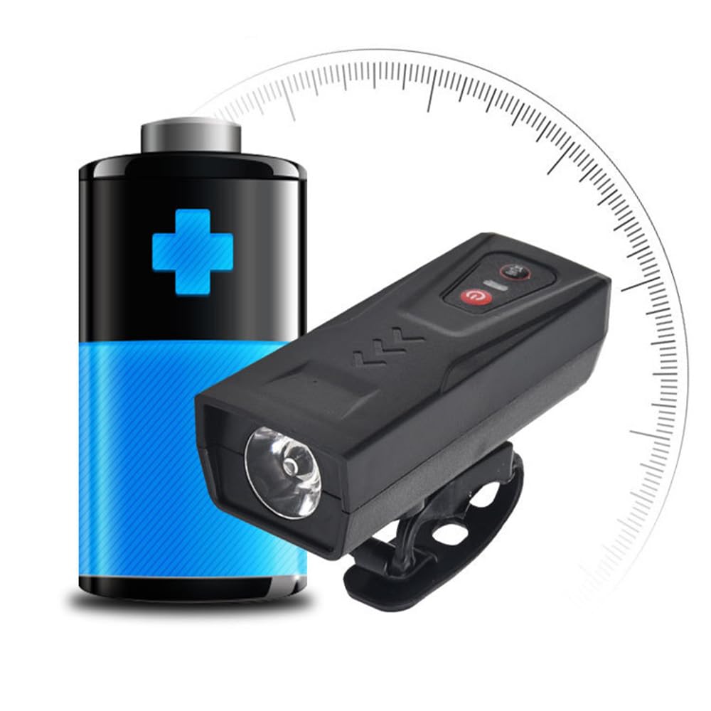 Éclairage de vélo pour la Nuit, éclairage de vélo de Montagne Rechargeable par USB, klaxon sans Fil, équipement de Cyclisme en extérieur